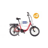 2 Vélos à assistance électrique pliant CONFORT 20" Rouge + marquage